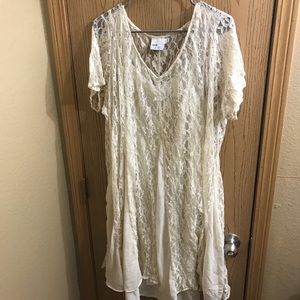 Lace swing dress